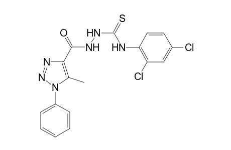 N-(2,4-dichlorophenyl)-2-(5-methyl-1-phenyl-1H-1,2,3-triazole-4-carbonyl)hydrazinecarbothioamide