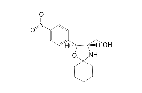 (2S,3S)-3-(Hydroxymethyl)-2,2-dimethyl-2-(p-nitrophenyl)-1-oxa-4-aza-spiro[4.5]decane