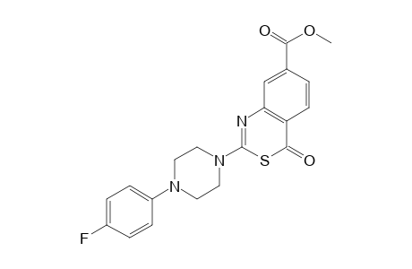 Methyl 2-[4-(4-fluorophenyl)piperazin-1-yl]-4-oxo-4H-3,1-benzothiazine-7-carboxylate