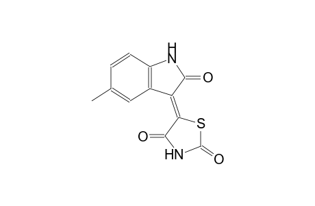 (5Z)-5-(5-methyl-2-oxo-1,2-dihydro-3H-indol-3-ylidene)-1,3-thiazolidine-2,4-dione