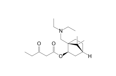 (1R,2R,4R)-1-Diethylamino-methyl-7,7-dimethylbicyclo[2.2.1]hept-2-yl 3-oxopentanoate