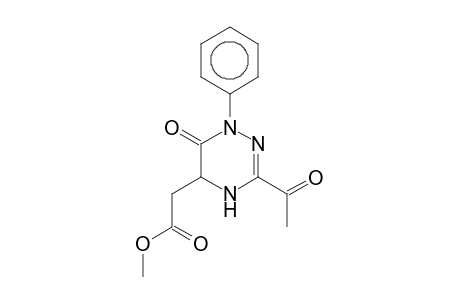 (3-Acetyl-6-oxo-1-phenyl-1,4,5,6-tetrahydro[1,2,4]triazin-5-yl)acetic acid, methyl ester