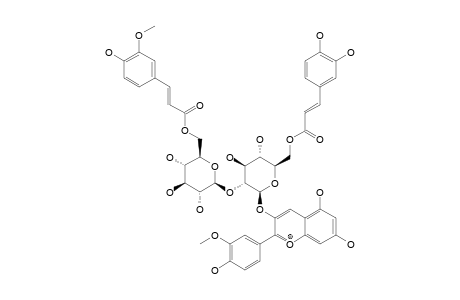 PEONIDIN-3-O-[6-O-(E)-CAFFEOYL-[2-O-(6-O-(E)-FERULOYL)-BETA-D-GLUCOPYRANOSYL]-BETA-D-GLUCOPYRANOSIDE]