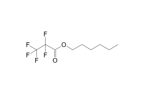 Pentafluoropropionic acid, hexyl ester