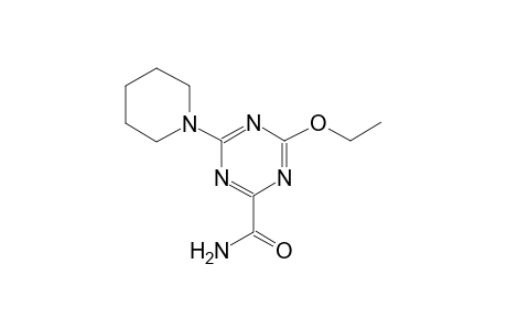 4-Ethoxy-6-(1-piperidinyl)-1,3,5-triazine-2-carboxamide