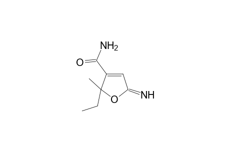 2-Imino-5-methyl-5-ethyl-4-carboxyamido-2,5-dihydrofuran