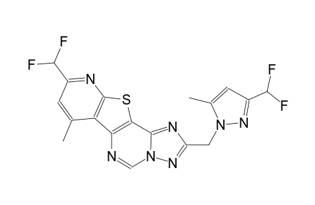 9-(difluoromethyl)-2-{[3-(difluoromethyl)-5-methyl-1H-pyrazol-1-yl]methyl}-7-methylpyrido[3',2':4,5]thieno[2,3-e][1,2,4]triazolo[1,5-c]pyrimidine