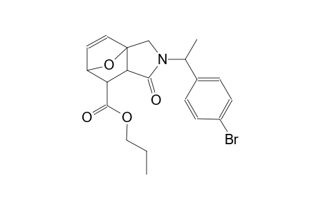 propyl 3-[1-(4-bromophenyl)ethyl]-4-oxo-10-oxa-3-azatricyclo[5.2.1.0~1,5~]dec-8-ene-6-carboxylate