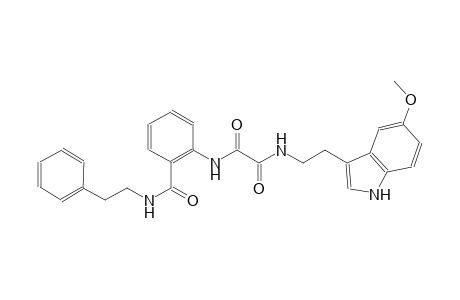 ethanediamide, N~1~-[2-(5-methoxy-1H-indol-3-yl)ethyl]-N~2~-[2-[[(2-phenylethyl)amino]carbonyl]phenyl]-