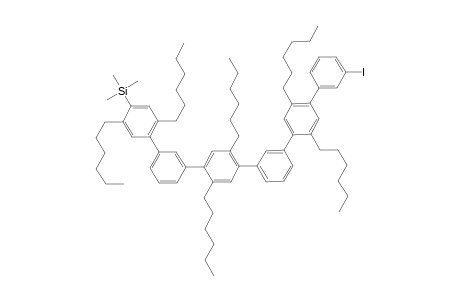 3'-Iodo-5-trimethylsilyltrikis[1-(1,4-dihexylphenyl)benzene]