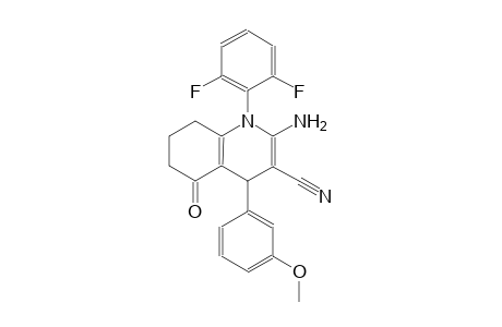 2-Amino-1-(2,6-difluorophenyl)-4-(3-methoxyphenyl)-5-oxo-4,6,7,8-tetrahydroquinoline-3-carbonitrile