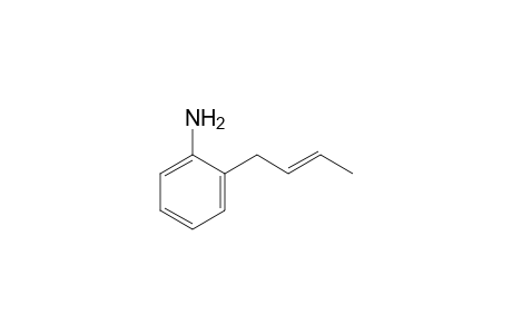 Benzenamine, N-2-butenyl-, (E)-