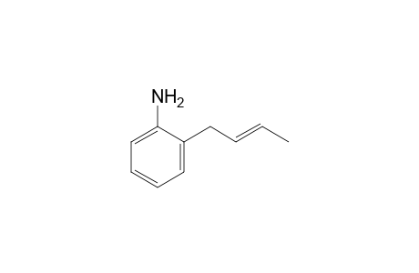 Benzenamine, N-2-butenyl-, (E)-