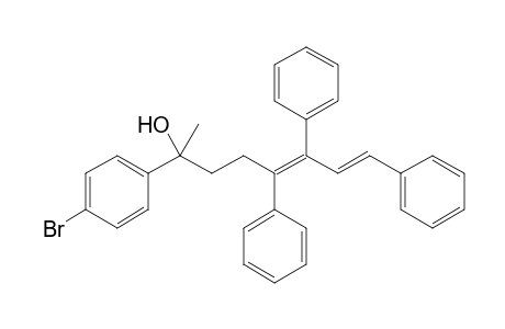 2-(p-Bromophenyl)-5,6,8-triphenyl-octa-5,7-dien-2-ol