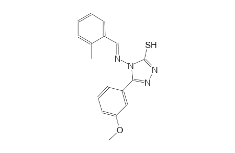 5-(3-methoxyphenyl)-4-{[(E)-(2-methylphenyl)methylidene]amino}-4H-1,2,4-triazole-3-thiol