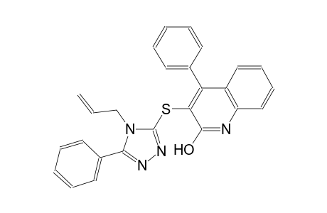 3-[(4-allyl-5-phenyl-4H-1,2,4-triazol-3-yl)sulfanyl]-4-phenyl-2-quinolinol