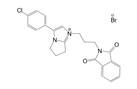 3-(4-chlorophenyl)-1-[3-(1,3-dioxo-1,3-dihydro-2H-isoindol-2-yl)propyl]-6,7-dihydro-5H-pyrrolo[1,2-a]imidazol-1-ium bromide