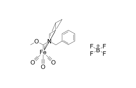 { [4-6-.eta(3).]-2-Benzyl-1-methoxy-2-aza-5-hexen-4-yl-1-ylidene} tricarbonyl iron(II)-tetrafluoroborate