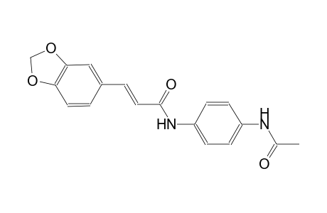 (2E)-N-[4-(acetylamino)phenyl]-3-(1,3-benzodioxol-5-yl)-2-propenamide