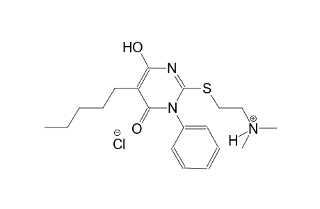 ethanaminium, 2-[(1,6-dihydro-4-hydroxy-6-oxo-5-pentyl-1-phenyl-2-pyrimidinyl)thio]-N,N-dimethyl-, chloride