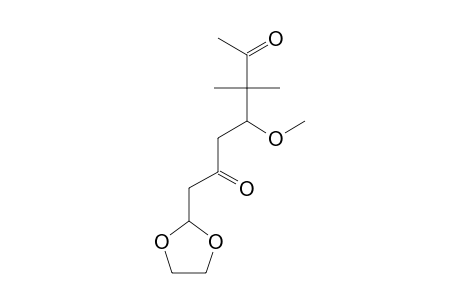 1-(1,3-DIOXOLAN-2-YL)-5,5-DIMETHYL-4-METHOXYHEPTANE-2,6-DIONE
