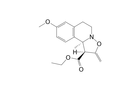 trans-Ethyl 1,5,6,10b-Tetrahydro-8-methoxy-10b-methyl-2-methylene-2H-isoxazolo[3,2-a]isoquinoline-1-carboxylate