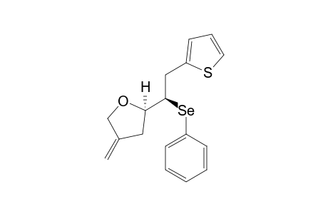 threo-4-Methylene-2-(1-(phenylselanyl)-2-(thiophen-2-yl)ethyl)tetrahydrofuran