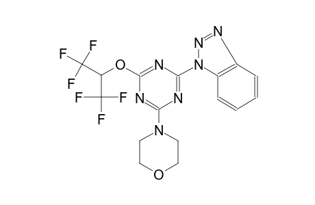 1-(4-(4-Morpholinyl)-6-[2,2,2-trifluoro-1-(trifluoromethyl)ethoxy]-1,3,5-triazin-2-yl)-1H-1,2,3-benzotriazole