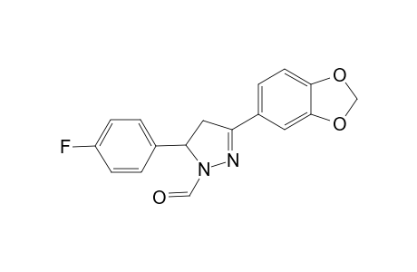3-(Benzo[d][1,3]dioxol-5-yl)-5-(4-fluorophenyl)-4,5-dihydro-1H-pyrazole-1-carbaldehyde