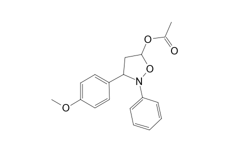 (+/-)-5-Acetoxy-3-(4-methoxyphenyl)-2-phenylisoxazolidine