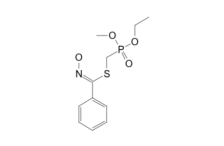 ETHYL-METHYL-S-BENZOHYDROXIMINOYLTHIOMETHYLPHOSPHONATE;(Z)-ISOMER