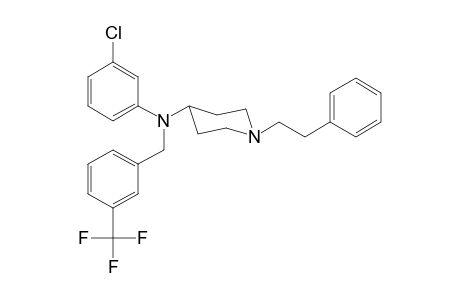 N-3-Chlorophenyl-N-[3-(trifluoromethyl)benzyl]-1-(2-phenylethyl)piperidin-4-amine