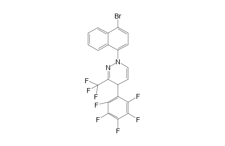 1-(4-Bromonaphthalen-1-yl)-4-(perfluorophenyl)-3-(trifluoromethyl)-1,4-dihydropyridazine