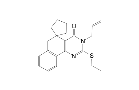 3-allyl-2-(ethylthio)-3H-spiro[benzo[h]quinazoline-5,1'-cyclopentan]-4(6H)-one