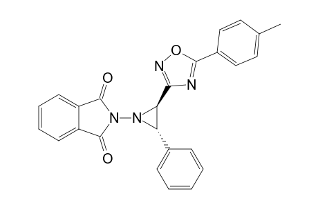 5-(4-Methylphenyl)-3-[rel-(2R,3S)-3-(phenyl)-1-phthalimidoaziridin-2-yl]-1,2,4-oxadiazole