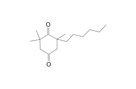 3-Hexyl-2,6,6-trimethylcyclohexan-1,4-dione