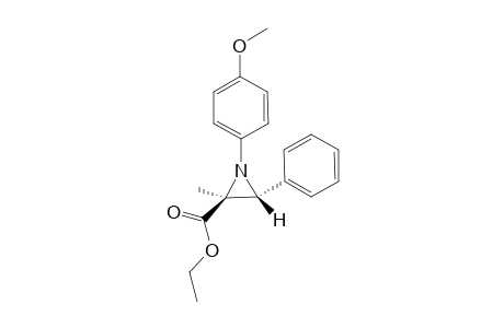 (E)-2-Ethoxycarbonyl-1-(4-methoxyphenyl)-2-methyl-3-phenylaziridine