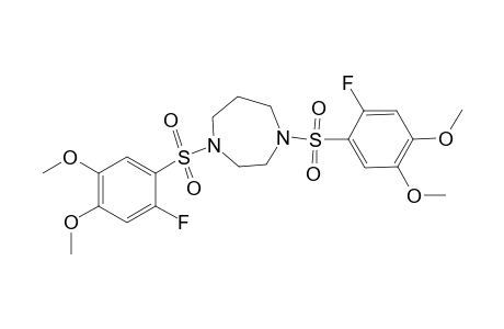 1H-1,4-Diazepine, 1,4-bis[(2-fluoro-4,5-dimethoxyphenyl)sulfonyl]hexahydro-