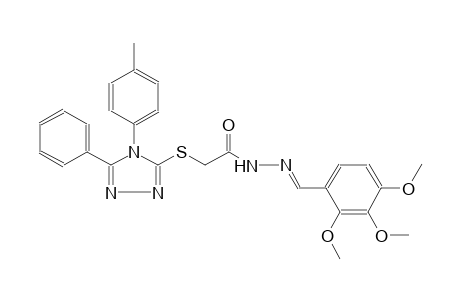 acetic acid, [[4-(4-methylphenyl)-5-phenyl-4H-1,2,4-triazol-3-yl]thio]-, 2-[(E)-(2,3,4-trimethoxyphenyl)methylidene]hydrazide