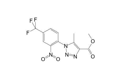 5-Methyl-1-(2-nitro-4-trifluoromethyl-phenyl)-1H-[1,2,3]triazole-4-carboxylic acid methyl ester