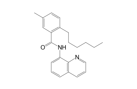 2-hexyl-5-methyl-N-(quinolin-8-yl)benzamide