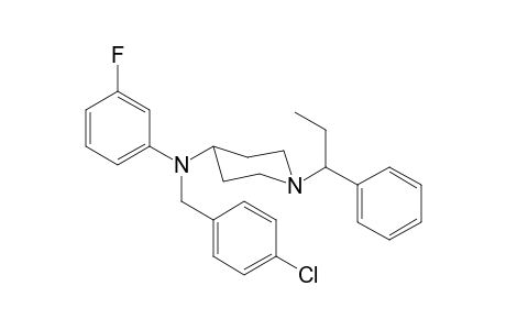 N-4-Chlorobenzyl-N-3-fluorophenyl-1-(1-phenylpropyl)piperidin-4-amine