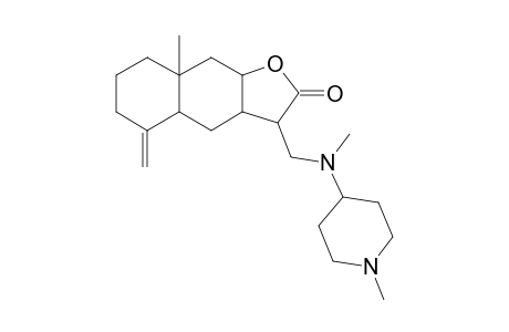 8a-methyl-5-methylene-3-[[methyl-(1-methyl-4-piperidinyl)amino]methyl]-3a,4,4a,6,7,8,9,9a-octahydro-3H-benzo[f]benzofuran-2-one