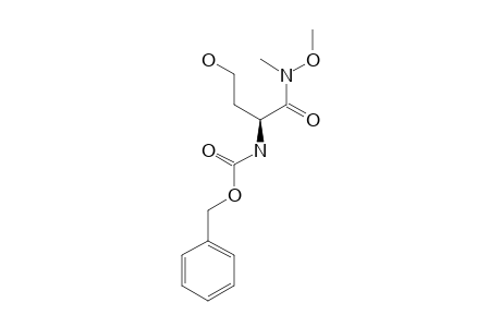 BENZYL-(1S)-3-HYDROXY-1-[[METHOXY-(METHYL)-AMINO]-CARBONYL]-PROPYLCARBAMATE