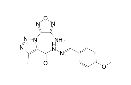 1-(4-amino-1,2,5-oxadiazol-3-yl)-N'-[(E)-(4-methoxyphenyl)methylidene]-4-methyl-1H-1,2,3-triazole-5-carbohydrazide