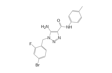 1H-1,2,3-triazole-4-carboxamide, 5-amino-1-[(4-bromo-2-fluorophenyl)methyl]-N-(4-methylphenyl)-