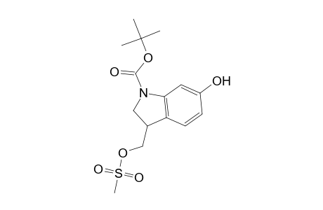 (+/-)-2,3-Dihydro-6-hydroxy-3-(((methylsulfonyl)oxy)methyl)-1H-indole-1-carboxylic acid 1,1-dimethylethyl ester