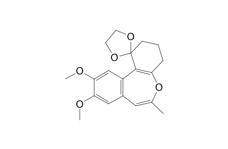 9,10-dimethoxy-6-methyl-3,4-dihydro-2H-spiro[dibenzo[b,d]oxepine-1,2'-[1,3]dioxolane]