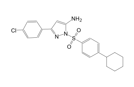 1H-pyrazol-5-amine, 3-(4-chlorophenyl)-1-[(4-cyclohexylphenyl)sulfonyl]-