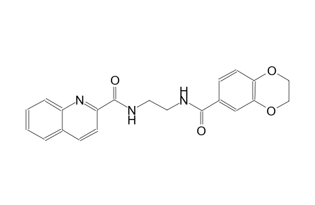 2-quinolinecarboxamide, N-[2-[[(2,3-dihydro-1,4-benzodioxin-6-yl)carbonyl]amino]ethyl]-